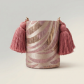 Mochila Wayuu de Lujo - Diseño Orgánico en Seda y Oro Rosa